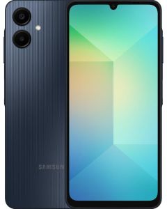 Samsung Galaxy A06 4G LTE (64GB + 4GB) Latin Version SM-A065M/DS Factory Unlocked 6.7" Dual Sim 50MP Dual Cam (Case Bundle) - (Black)