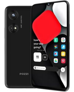 POZZI Turbo 6.79” HD+ Display | 128GB + 6GB RAM | 4G LTE Unlocked Smartphone | Android 14 | Octa Core Processor | 50MP Camera | 5,000 mAh Battery | Dual Nano SIM | Black | Compatible with T-Mobile