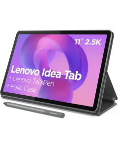 Lenovo Idea Tab - College Tablet - 11″ 2.5K IPS Touchscreen Display - 90Hz - MediaTek Dimensity 6300-8 GB Memory - 256 GB Storage - Integrated Arm Mali-G57 MC2 - Tab Pen and Folio Case