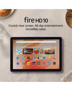 Amazon Fire HD 10 tablet (newest model) built for relaxation, 10.1" vibrant Full HD screen, octa-core processor, 3 GB RAM, 64 GB, Lilac