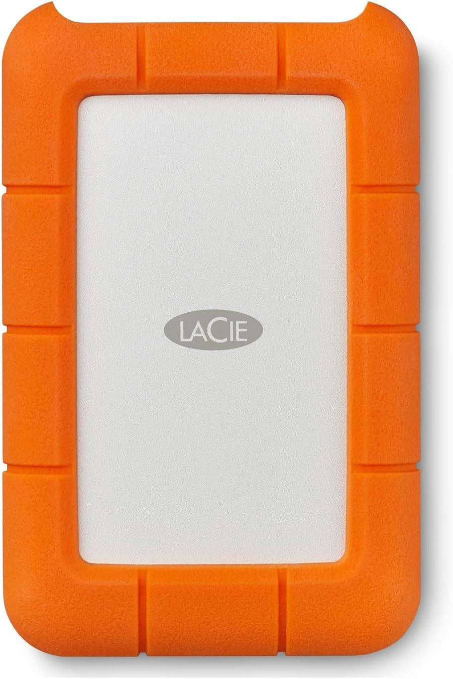 LaCie Rugged USB-C 2TB External Hard Drive Portable HDD – USB 3.0 compatible, Drop Shock Dust Rain Resistant, for Mac and PC Computer Desktop Workstation Laptop, 1 Month Adobe CC (STFR2000800)