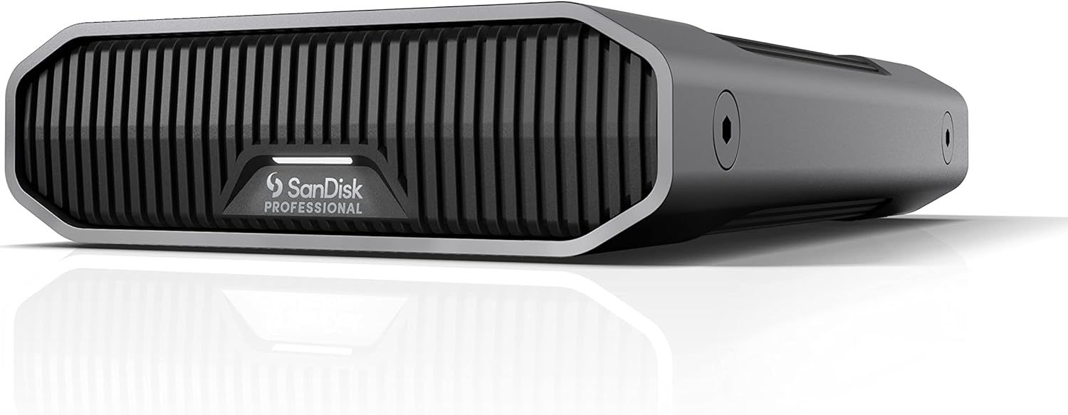 SanDisk Professional 24TB G-Drive Enterprise-Class External Desktop Hard Drive - 7200RPM Ultrastar HDD Inside, USB-C (10Gbps), USB 3.2 Gen 2, Mac Ready - SDPHF1A-024T-NBAAD