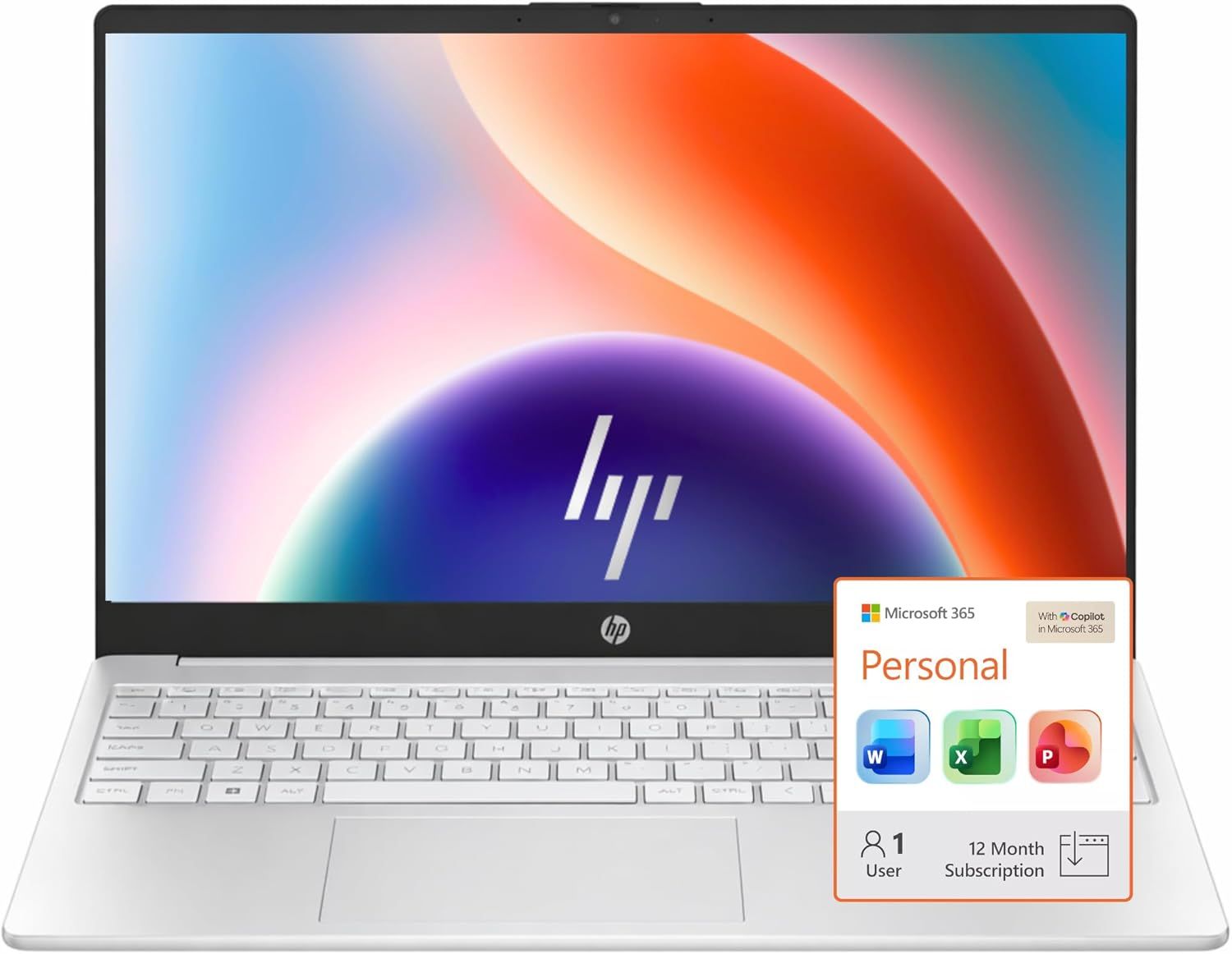 HP Ultrabook Laptop • Microsoft 365 1-Year Included • 8GB RAM • Intel 13th 4-Cores N100 • 1TB Cloud and 128GB SSD Storage • Win 11 • no Mouse • Sliver | Everyday Essential and Smooth Performance