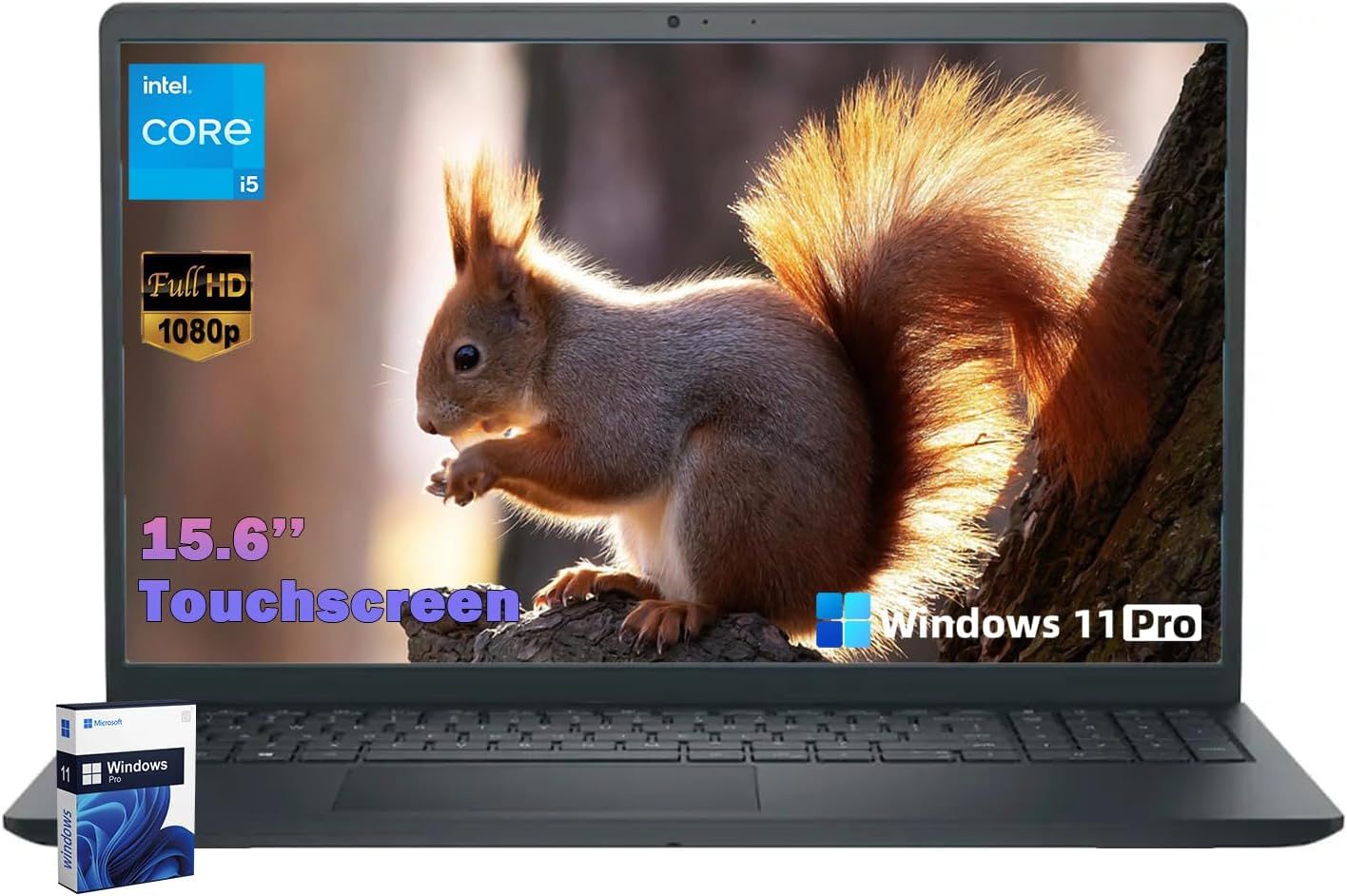 Dell Inspiron 15 3530 Laptop Computer, 15.6" Touchscreen WVA LED FHD Anti-Glare Display, 20GB RAM, 512GB SSD, Windows 11 Pro, Intel 10-Core i5-1334U, AI Copilot for Student & Business