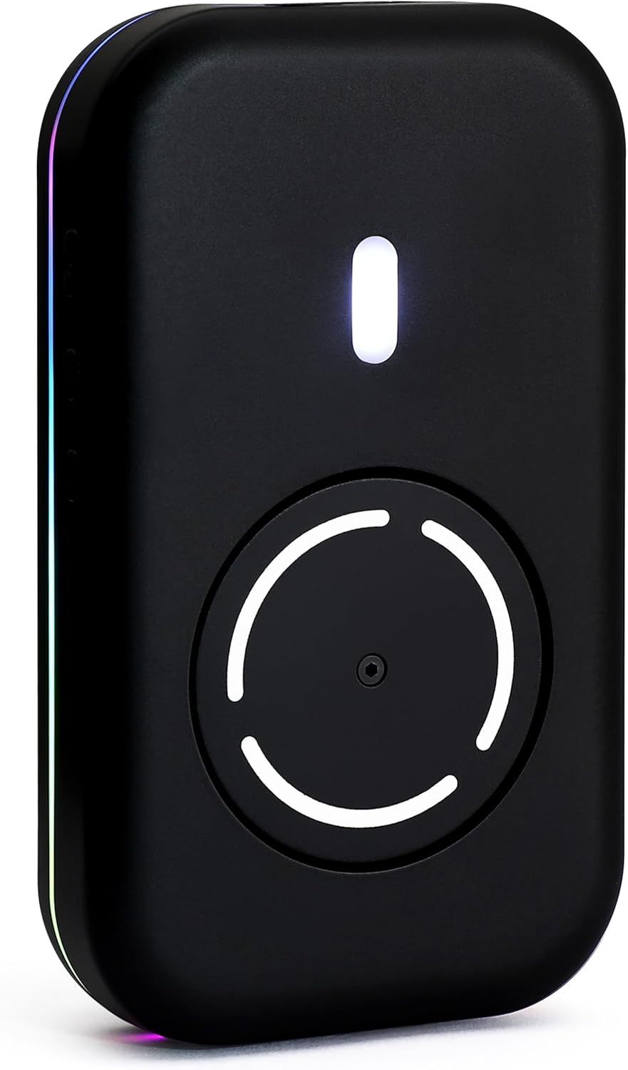 Mouse Mover Quiet Operation Ultra Slim, USB-C Powered Plug & Play, No Detection Risk, Mouse Mover to Prevent Screen Lock, Customizable Timer & RGB LED Light, for WFH/Office/Travel
