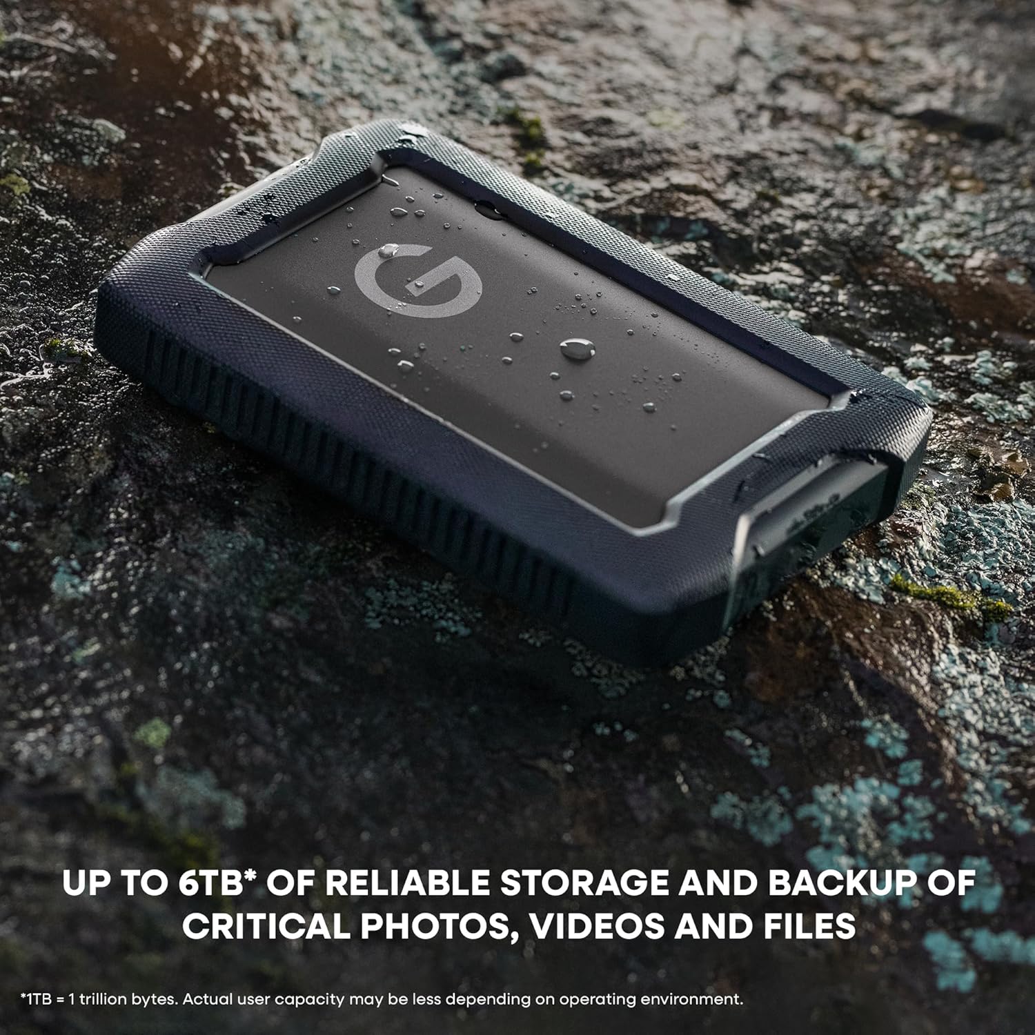 SanDisk Professional 5TB G-Drive ArmorATD - Rugged, Durable Portable External Hard Drive HDD, USB-C, USB 3.2 Gen 1 - SDPH81G-005T-GBA1D