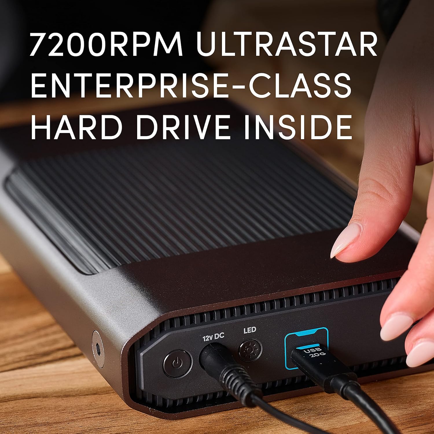 SanDisk Professional 24TB G-Drive Enterprise-Class External Desktop Hard Drive - 7200RPM Ultrastar HDD Inside, USB-C (10Gbps), USB 3.2 Gen 2, Mac Ready - SDPHF1A-024T-NBAAD