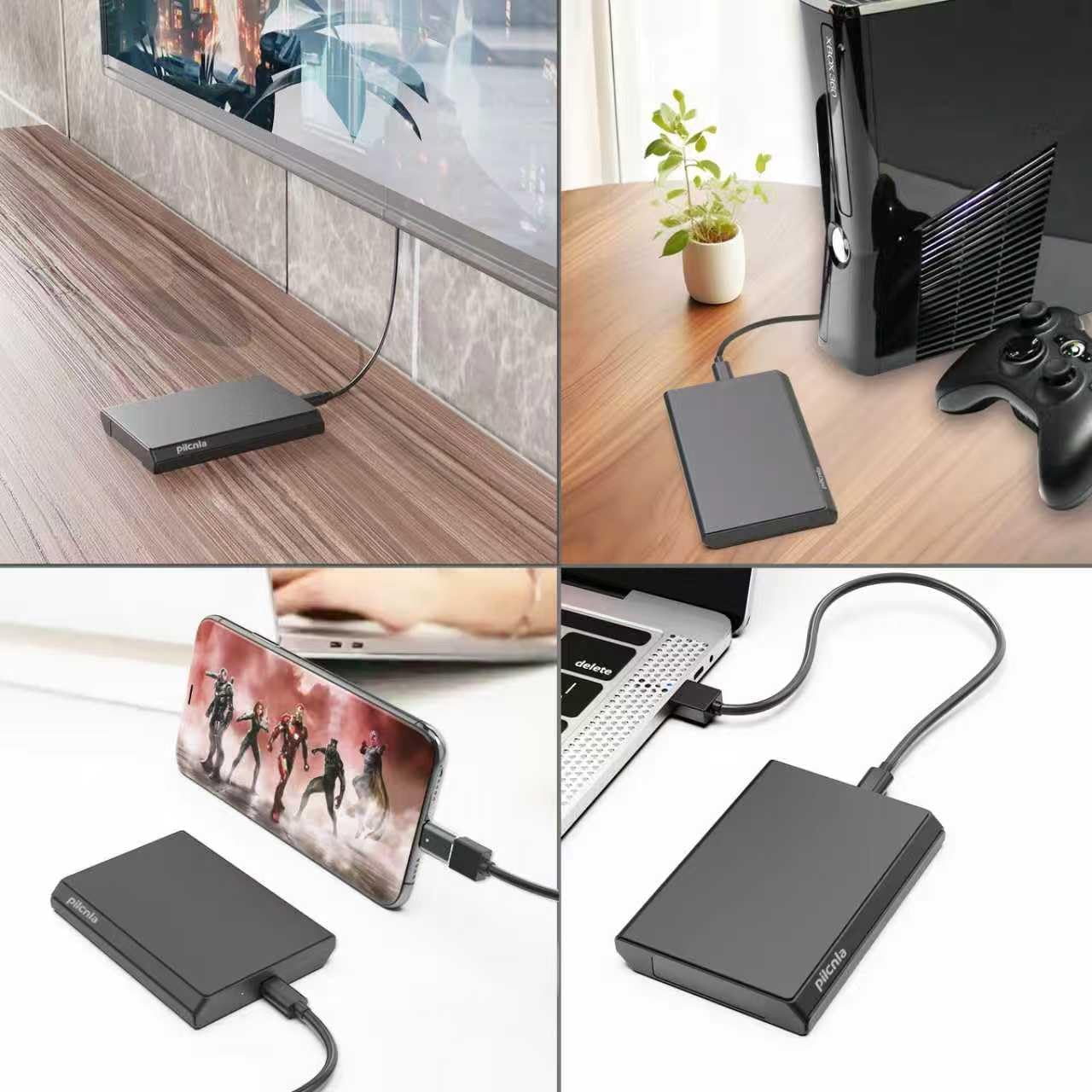 Portable External Hard Drive,USB-C,HDD USB 3.0,for Windows, Mac,Android,TV,Phone,Laptop,Desktop,PS4/5,Xbox One X/S, Xbox 360, Xbox Series X/S (HDD2-250G)