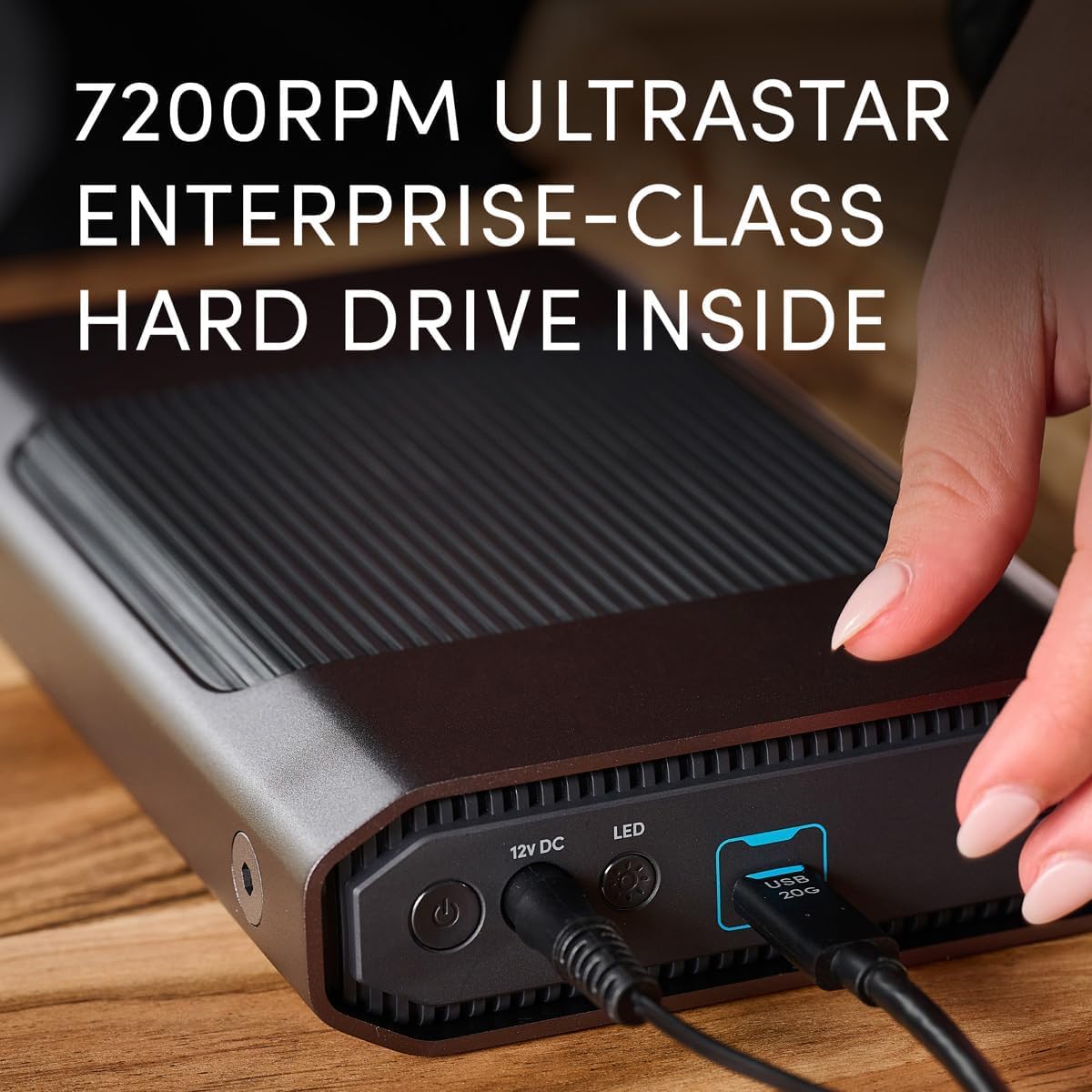 SanDisk Professional 26TB G-Drive Enterprise-Class External Desktop Hard Drive - 7200RPM Ultrastar HDD Inside, USB-C (10Gbps), USB 3.2 Gen 2, Mac Ready - SDPHF1A-026T-NBAAD