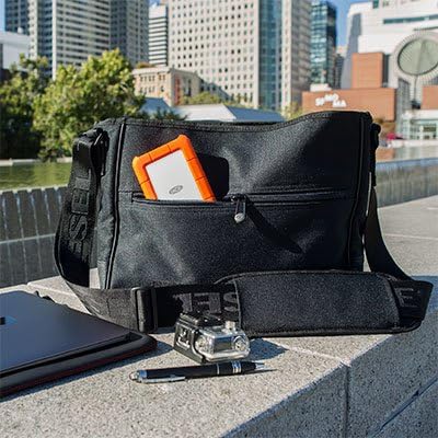 LaCie Rugged USB-C, 2TB, Portable External Hard Drive, Drop, Shock, Dust, Rain Resistant, for Mac & PC (STFR2000800)