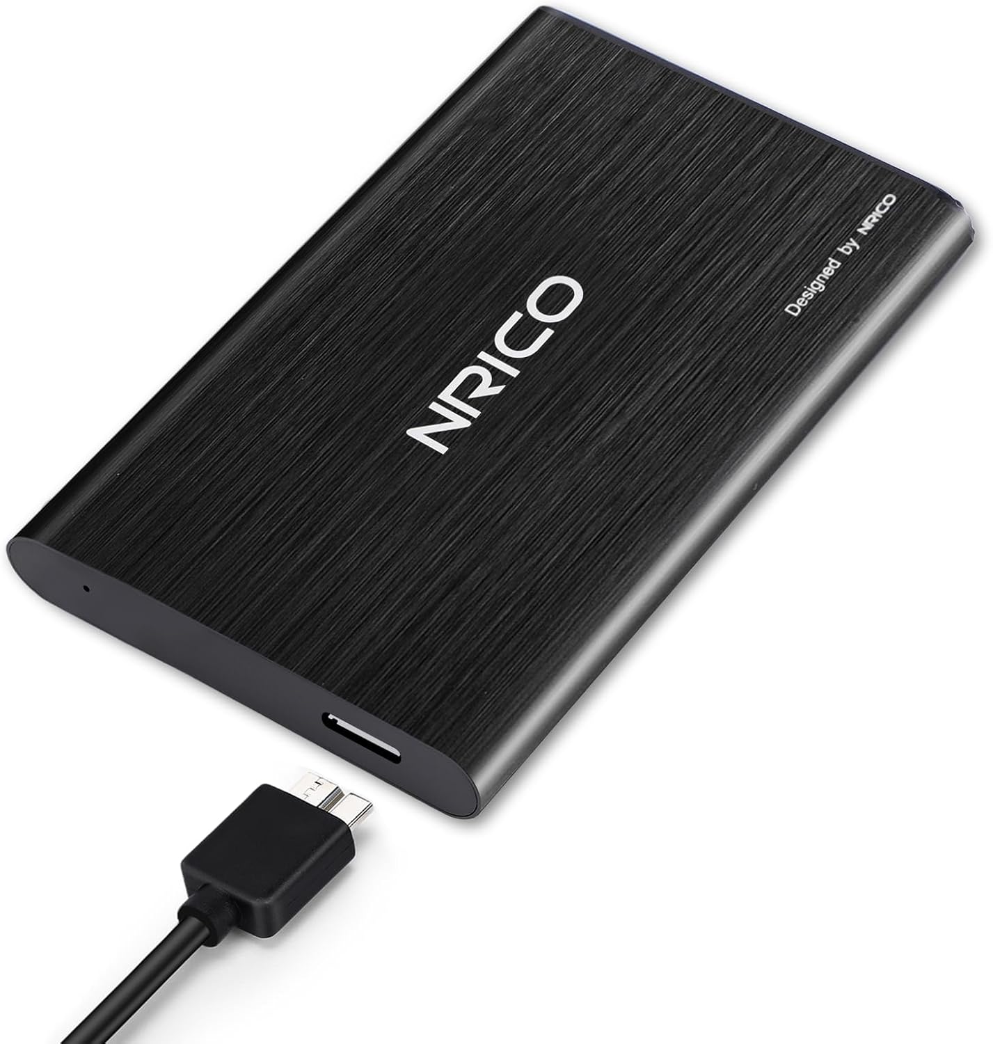 NRICO Ultra Slim 320GB Portable External Hard Drive USB3.0 HDD Storage Compatible for PC, Desktop, Laptop,Mac,PS4, Xbox one (Black, 320, GB)