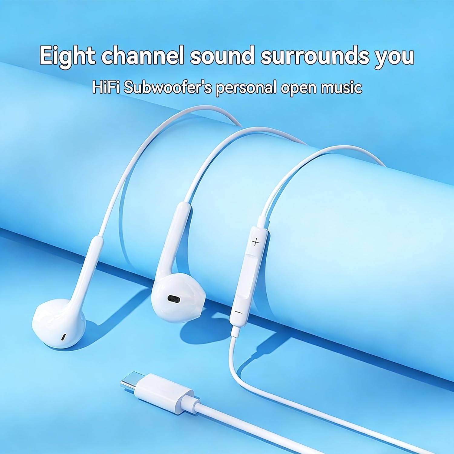 2 Packs USB C Headphones for iPhone 17/16/15 Pro Max Plus Type C Earphones with Microphone & Remote Noise Cancelling Earbuds for iPhone 17/16/15 Pro, iPad, Galaxy S23/S22/S21/S20/Ultra Note 10/20