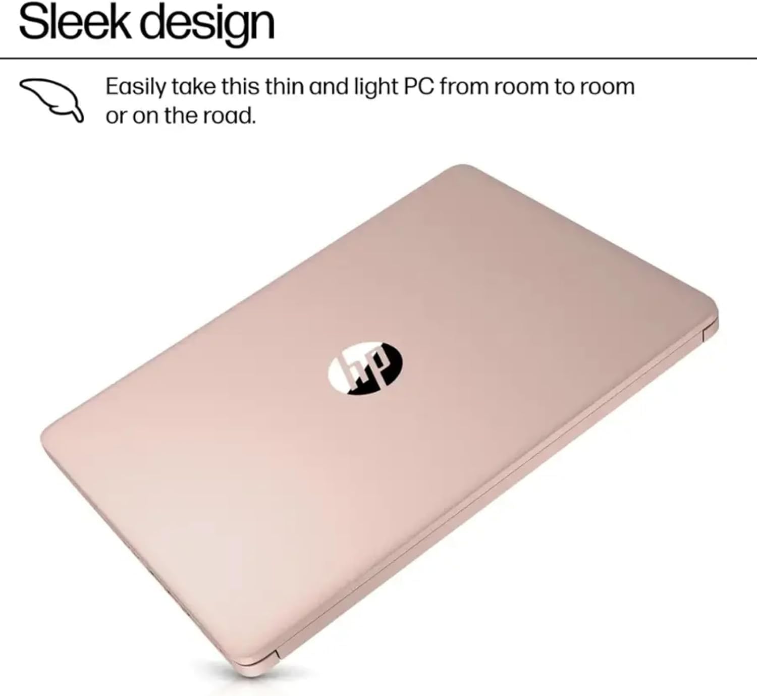 HP Latest Ultrabook Laptop with Copilot AI - 1.2TB Storage - 8GB RAM - Intel Core | Microsoft Office 365 Included, 192GB SSD + 1TB Cloud Storage, Webcam, Windows 11 no Mouse | Essential Laptop