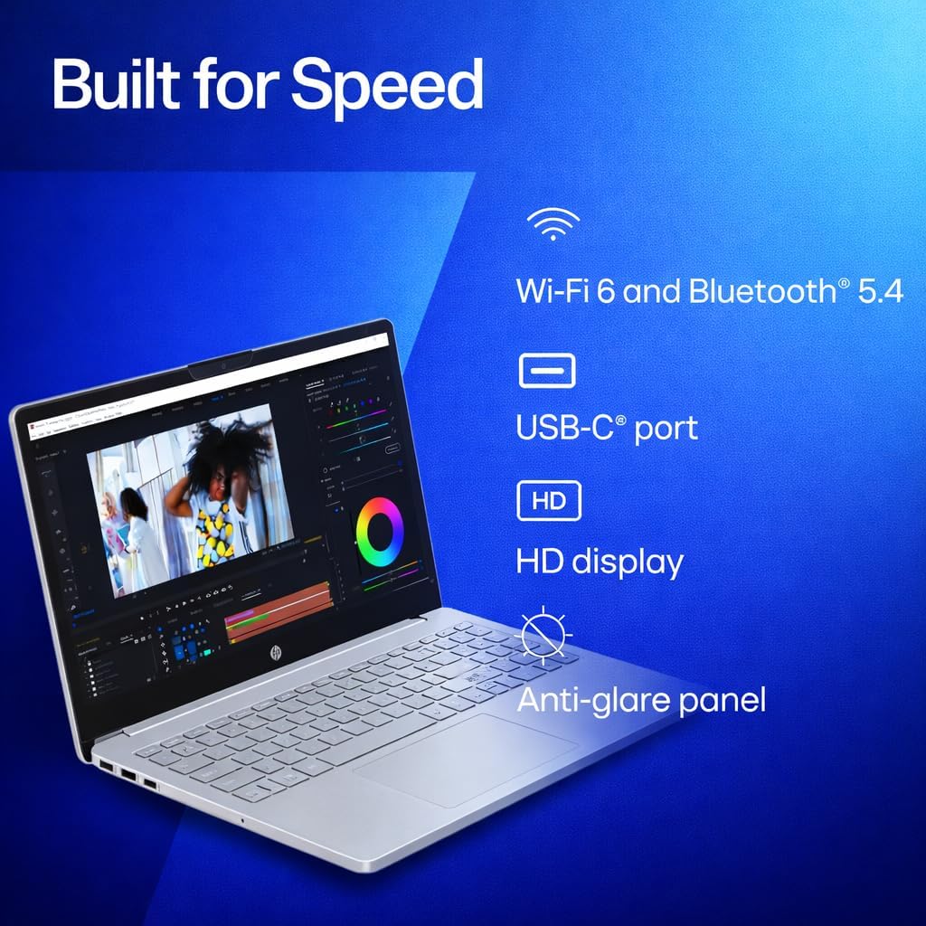 HP Business Laptop with Microsoft Office 365, 8GB RAM, 1TB OneDrive and 64GB SSD, Intel Processor, White | No Mouse, Fast Response, Long Battery Life, Good Value