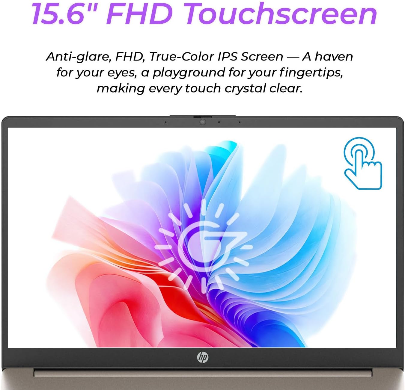 HP Latest 15.6" FHD Touchscreen Laptop for Business and Student | Intel 13th 8 Cores i3 CPU (Beat 11th i5) | 8GB RAM | 256GB SSD | AI Copilot Key | Long Battery Life | Wi-Fi 6 | Windows 11 | No Mouse