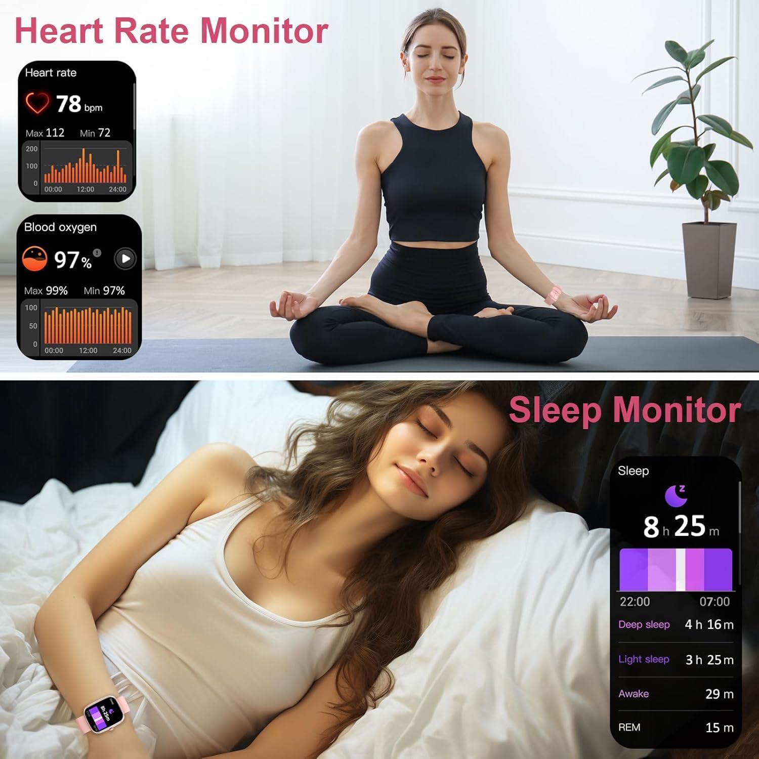 Smart Watch for Women Men(Answer/Make Calls), New 1.91" HD Smartwatch 2026, Fitness Tracker with 110+ Sport Modes, IP68 Waterproof, Heart Rate/Sleep/Step Monitor, Activity Tracker for Android iOS