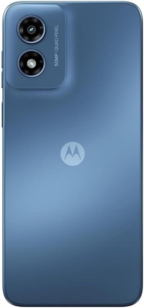 Motorola Moto G Play | 2024 | AT&T Unlocked 4G LTE | 4/64GB | 50 MP Camera | Sapphire Blue (Renewed)