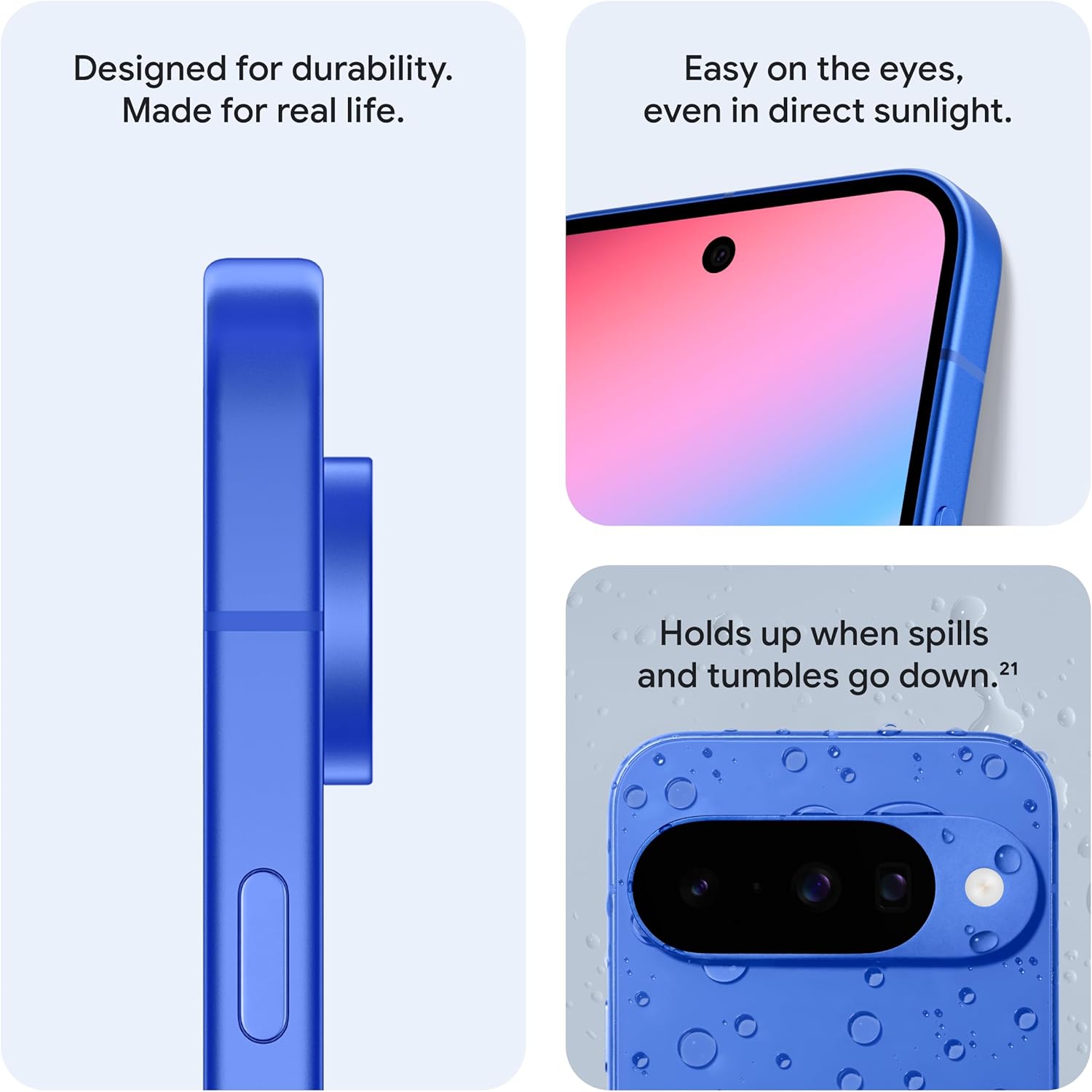 Google Pixel 10 - Unlocked Android Smartphone - Gemini AI Assistant, Advanced Triple Rear Camera, Fast-Charging 24+ Hour Battery, and 6.3" Actua Display - Indigo - 128 GB (2025 Model)