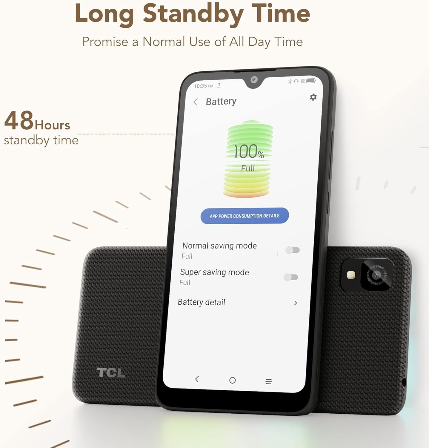 TCL 30 Z |2022| 6.1 Inch Unlocked Cell Phone with HD+ Display, US Version Android 12 Smartphone 32GB+3GB RAM, 3000mAh Android Phone, Prime Black (Renewed)