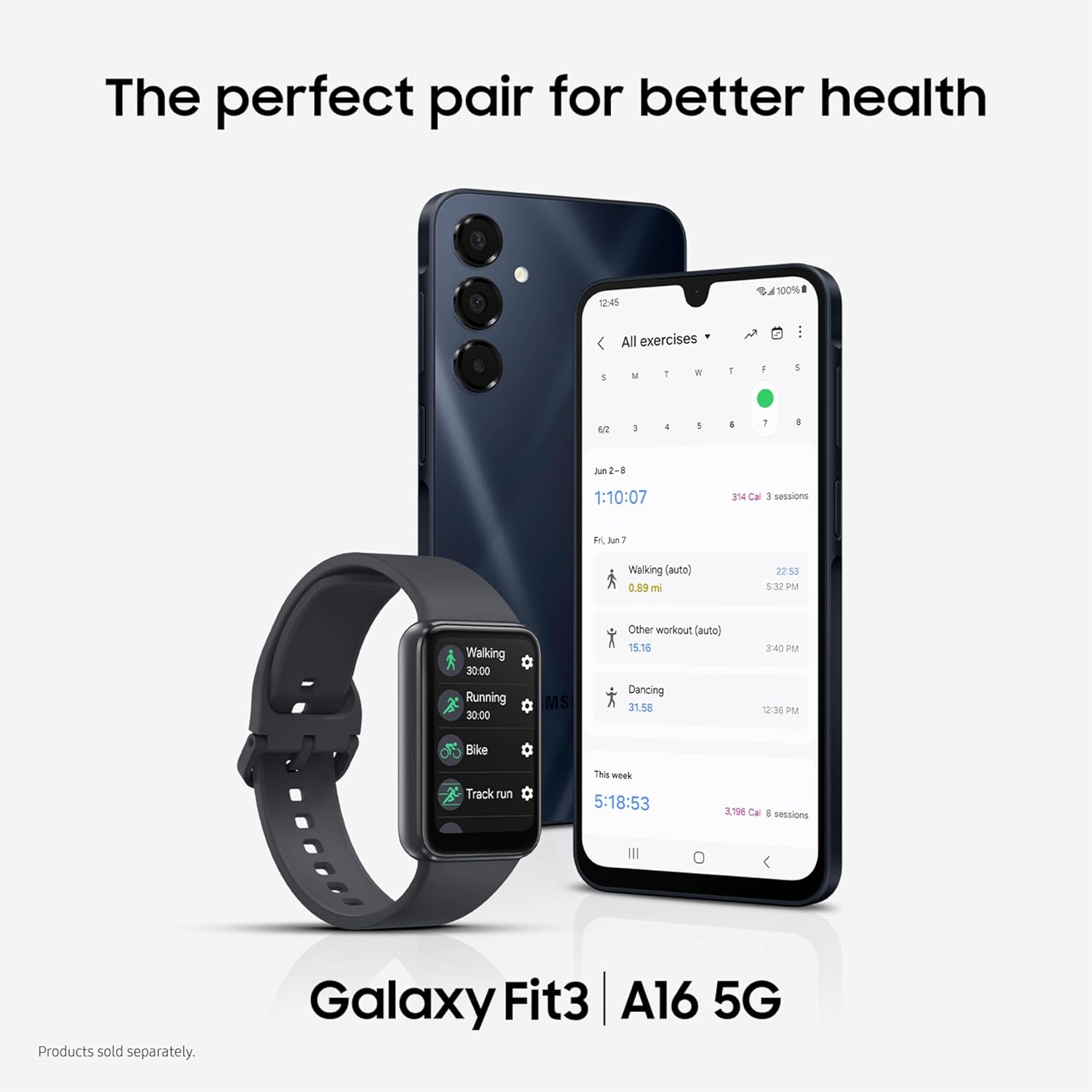 Samsung Galaxy A16 5G, 128GB + 6GB RAM, Blue Black - Unlocked (Renewed)