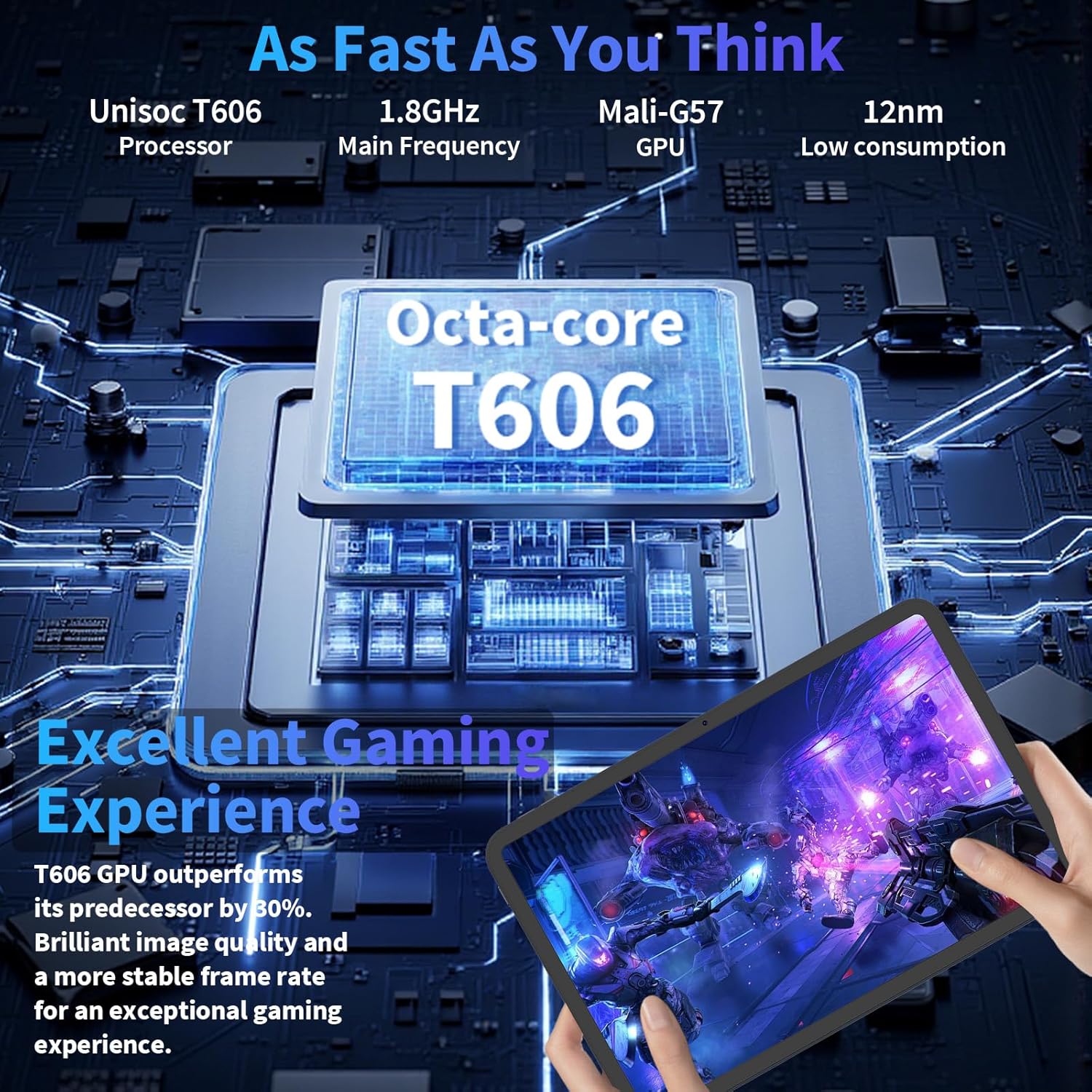 10 Inch Tablet, 2026 Android 15 Tablet with Keyboard, 26GB+256GB+2TB Expand, Tablets PC with Gemini AI, Octa-Core, 8000mAh, 5G WiFi, Widevine L1, GMS, 2 in 1 Tablets with Case, Mouse, Stylus (Silver)