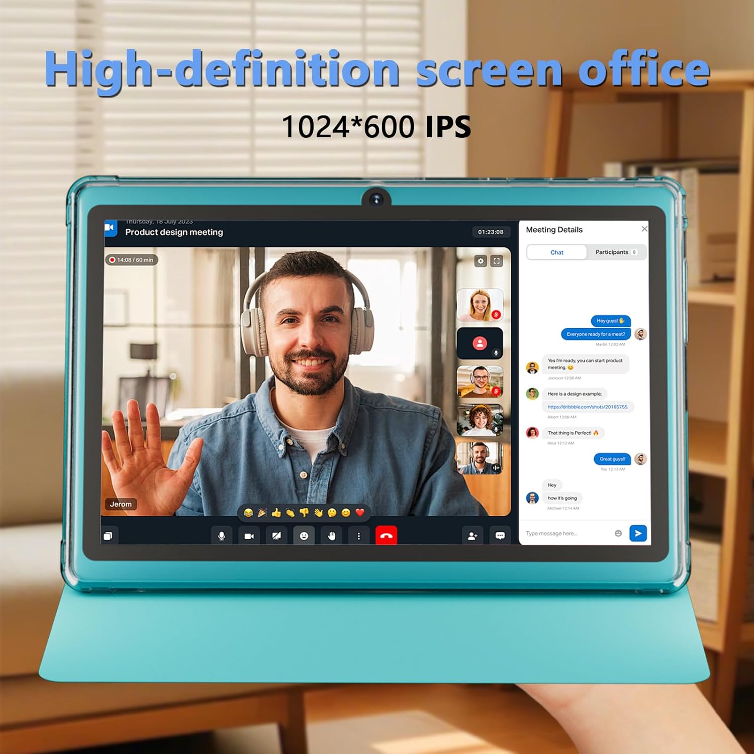 ZZB 7 inch Tablet Android 14, 8GB RAM (5GB Expandable) 32GB ROM Tablets Supports 1TB MicroSD, Widevine L1, Dual Camera Tableta 5G WiFi-6 Android Tablet with Case, 7" Tablets+Cover 2026 (Navy Blue)