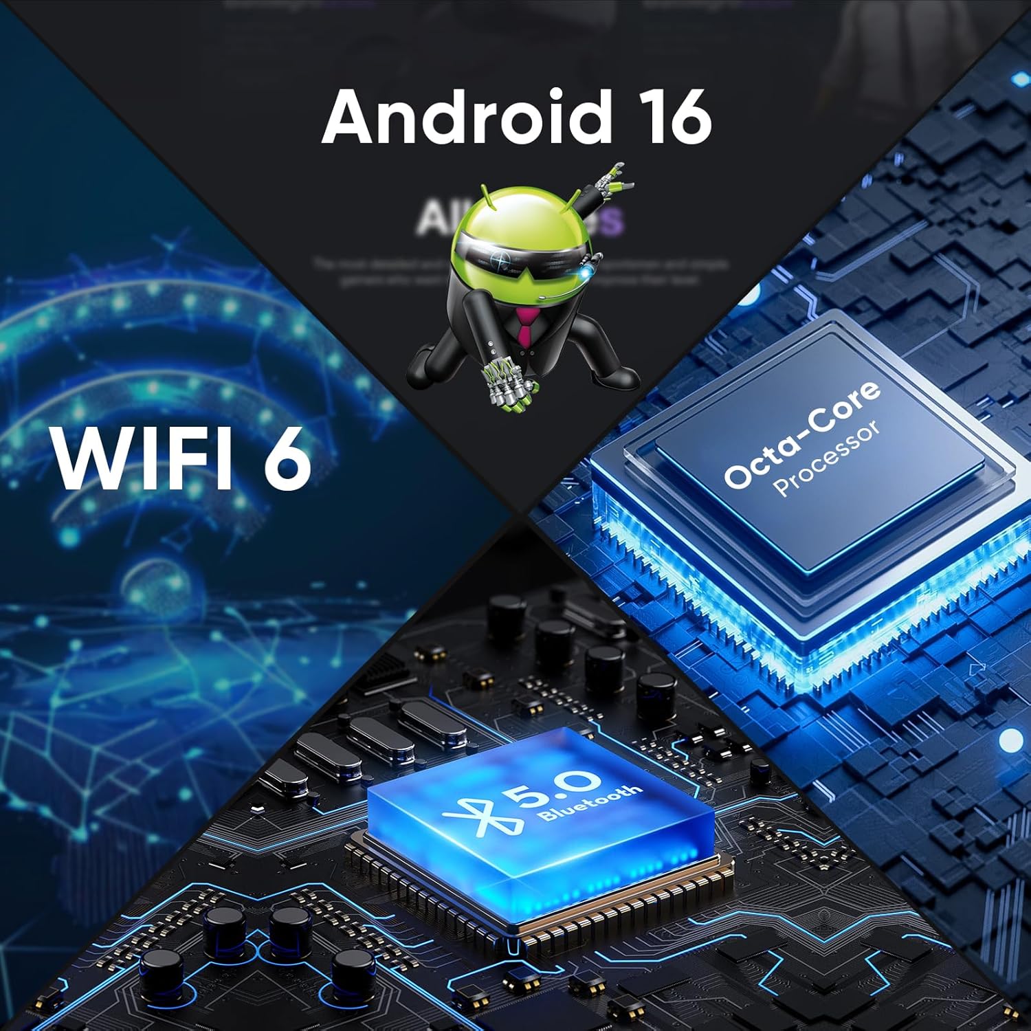 Android 16 Tablet,11 Inch Tablets with Octa Core Processor, 28GB RAM 128GB ROM 1TB Expand, Widevine L1, 8000mAh Battery, 2.4/5Ghz Dual WiFi/GPS/FM, 5/8MP Cameras, Case Included, Black