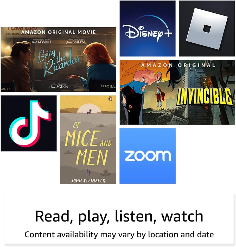 Like-New Amazon Fire 7 tablet (newest model) 7” display, read and watch, under $60 with 10-hour battery life, 16 GB, Black